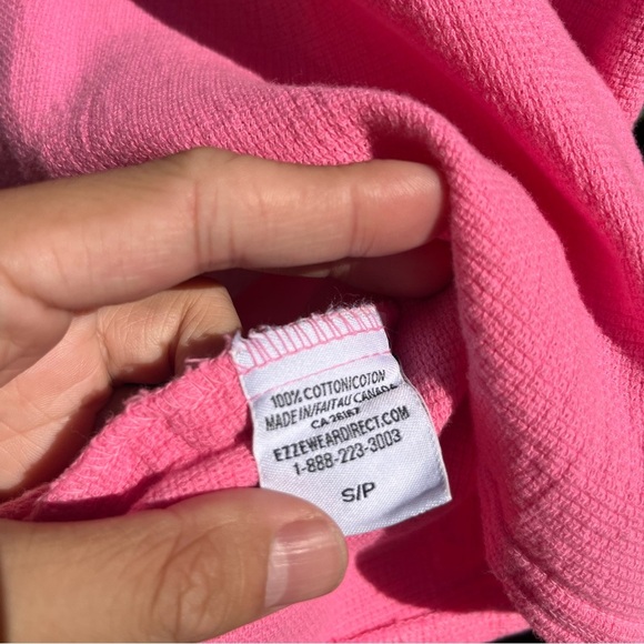 PRETTY BY EZZEWEAR pink gauze cotton boat neck long 3/4 sleeve boxy lagenlook - Picture 7 of 7